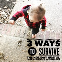 3 Ways to Survive the Holiday Hustle {Thoughts on Going, Getting, and Giving}
